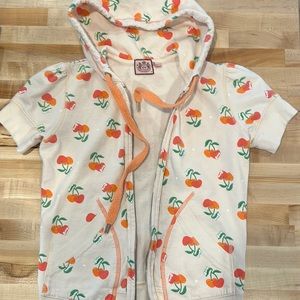Juicy Couture short sleeve zip sweatshirt